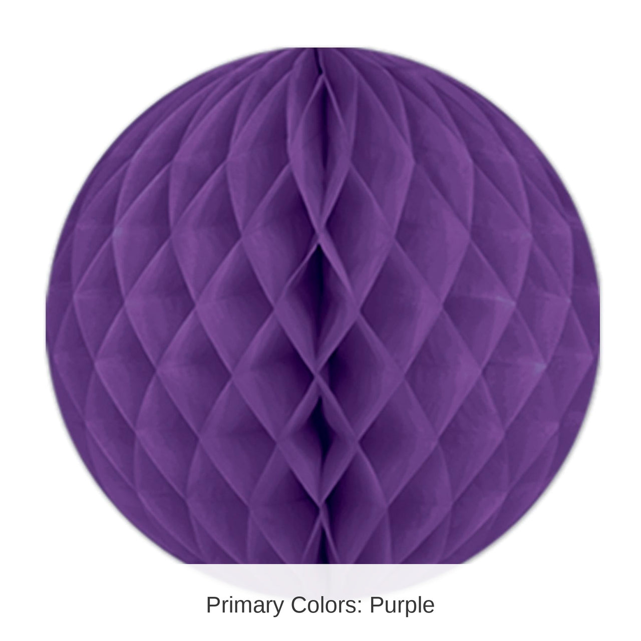 24 Pack Bulk Party Tissue Ball - purple