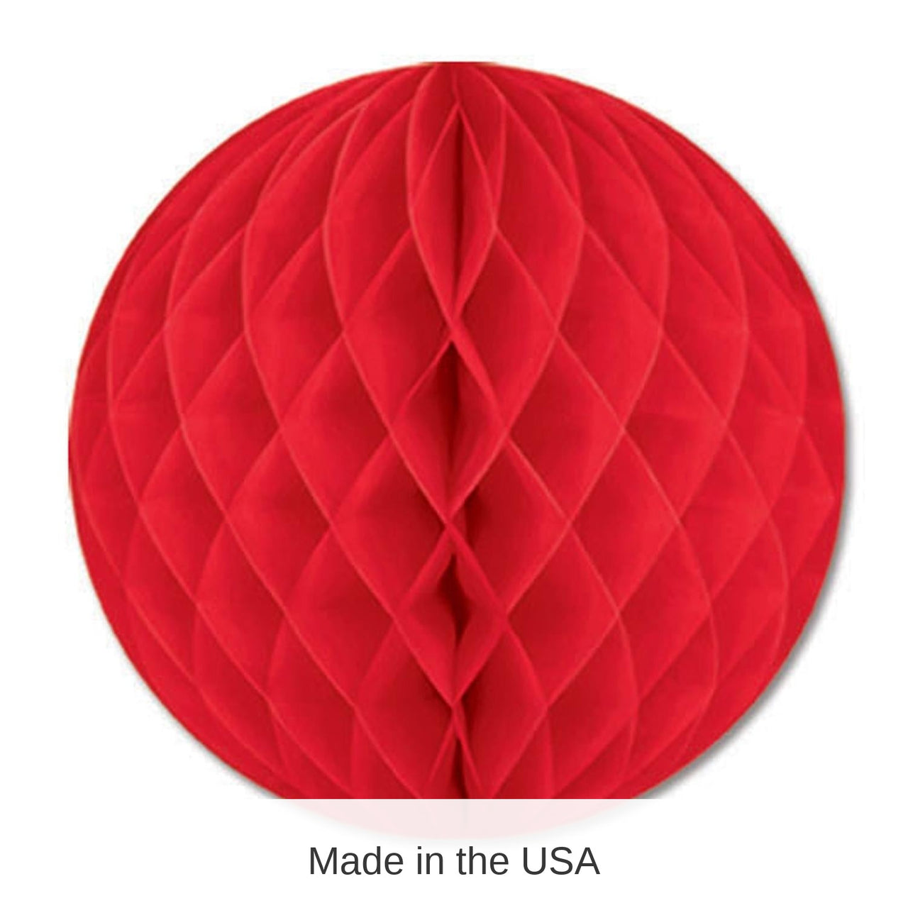 24 Pack Bulk 12 inch-Party Tissue Ball - Red