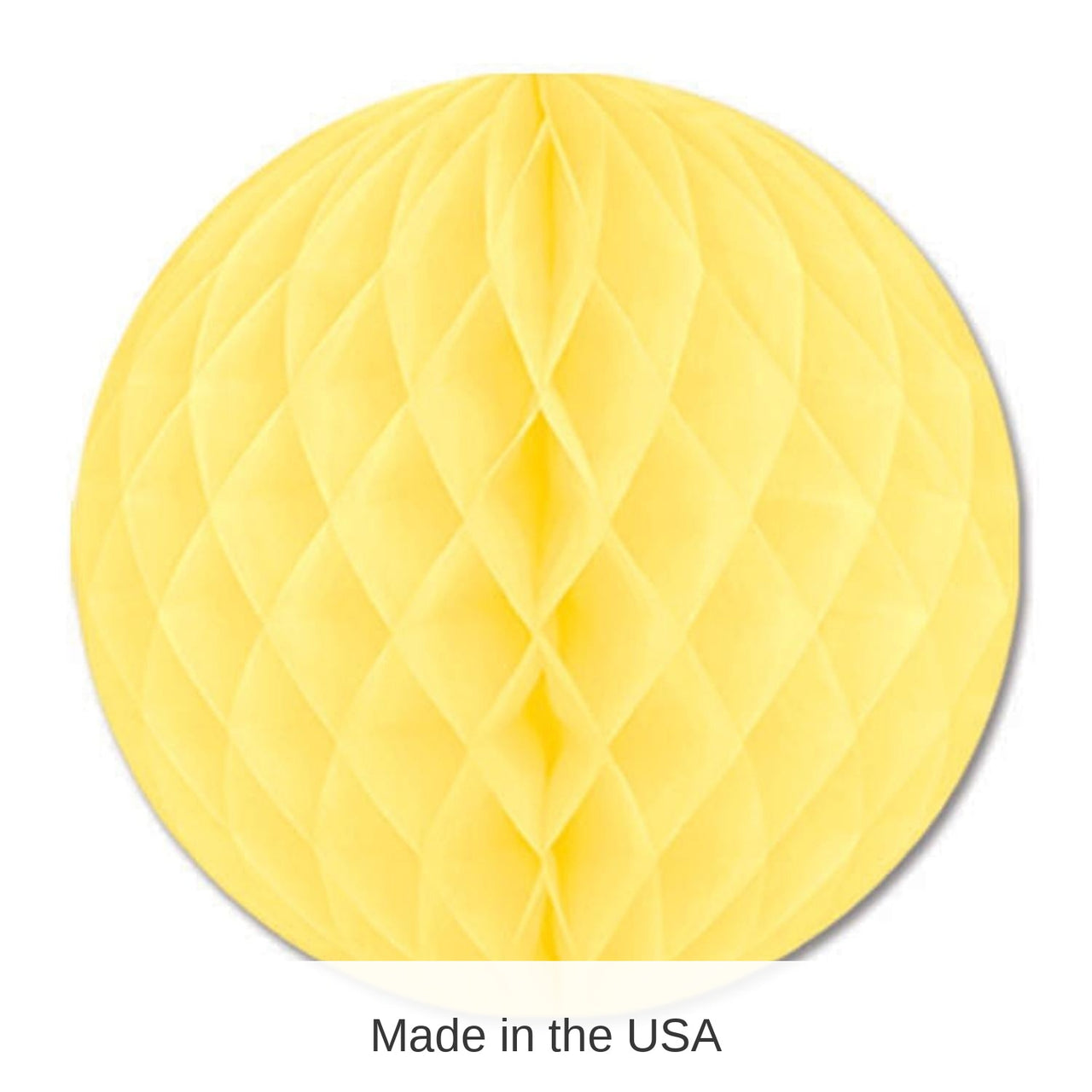 24 Pack Bulk Party Tissue Ball - yellow