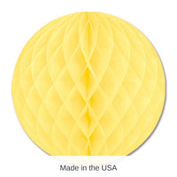24 Pack Bulk Party Tissue Ball - yellow