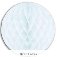 12 Pack Bulk 19 Inch- Party Tissue Ball - white