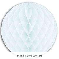 12 Pack Bulk 19 Inch- Party Tissue Ball - white