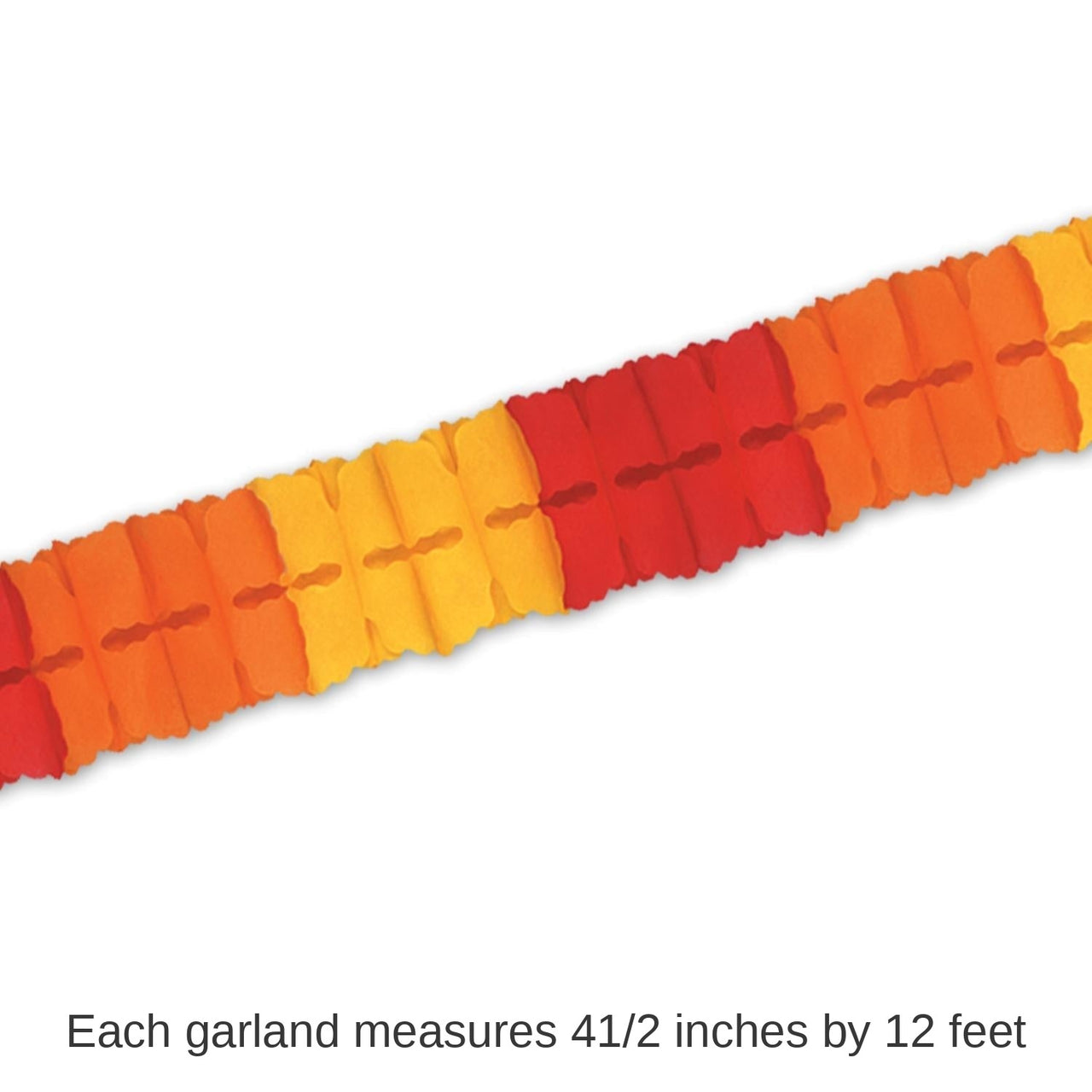 24 Packs Bulk Thanksgiving Leaf Garland - golden-yellow - orange - red