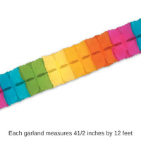 24 Packs Bulk Leaf Party Garland - multi-color