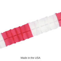 24 Packs Bulk Valentine's Day Leaf Garland - red/white
