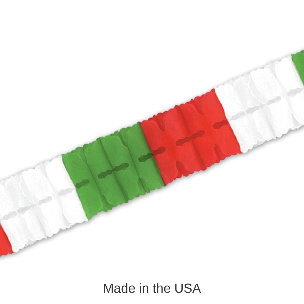 24 Packs Bulk Fiesta Leaf Garland - red - white - green