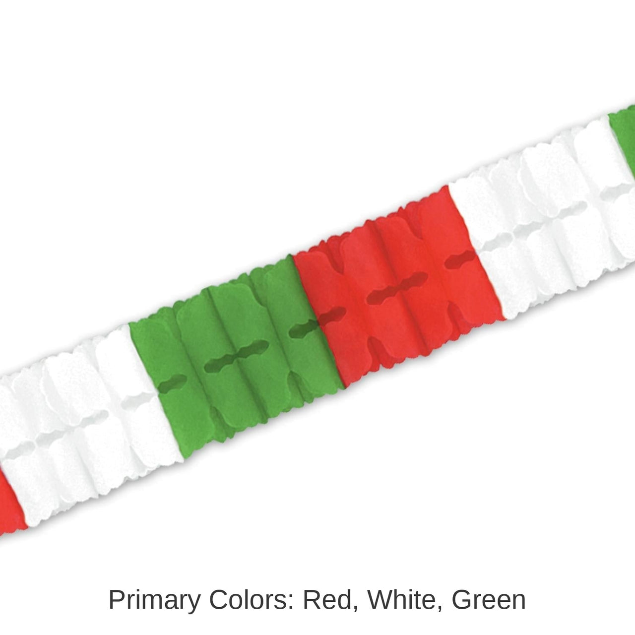 24 Packs Bulk Fiesta Leaf Garland - red - white - green