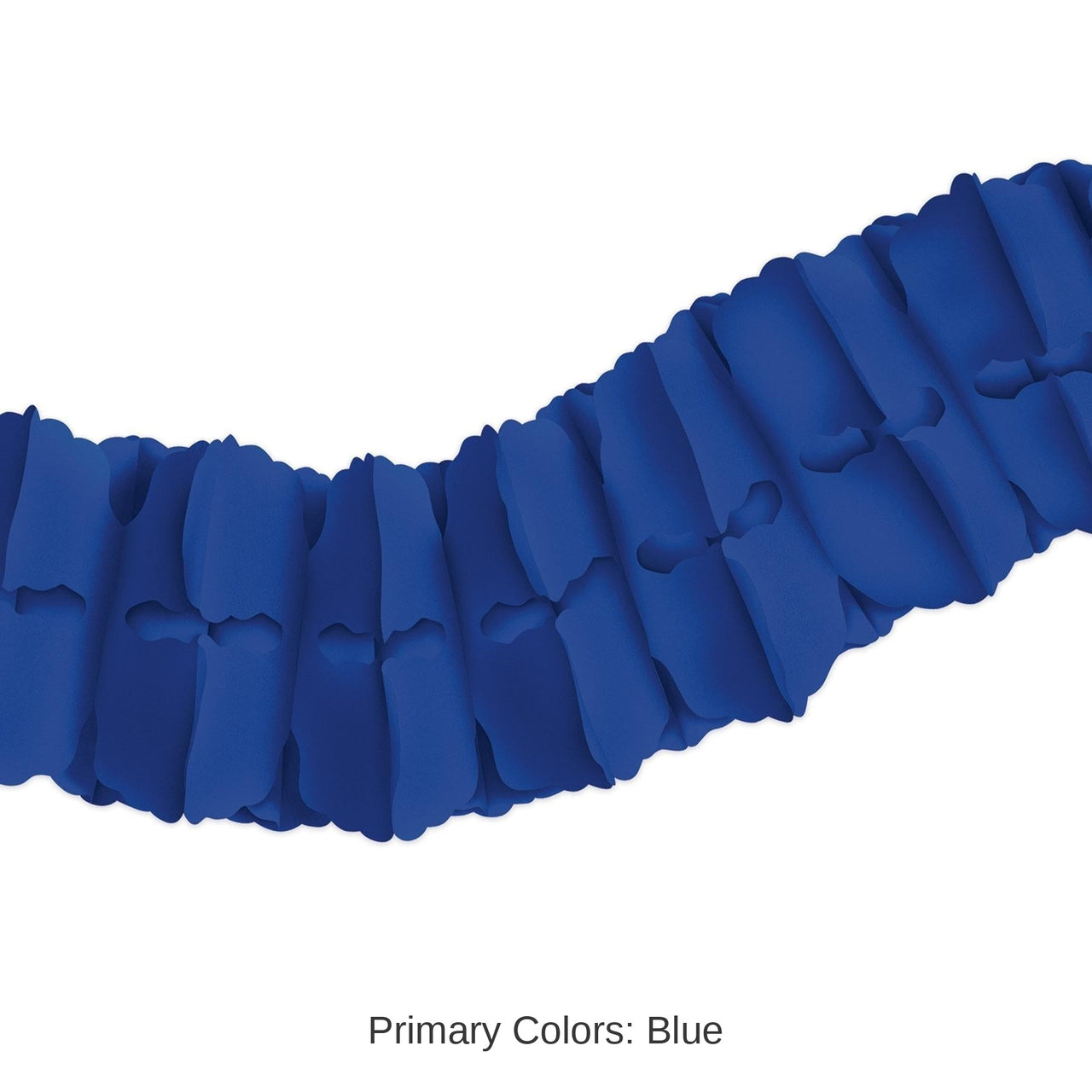 12 Pack Bulk Packaged Party Leaf Garland - blue