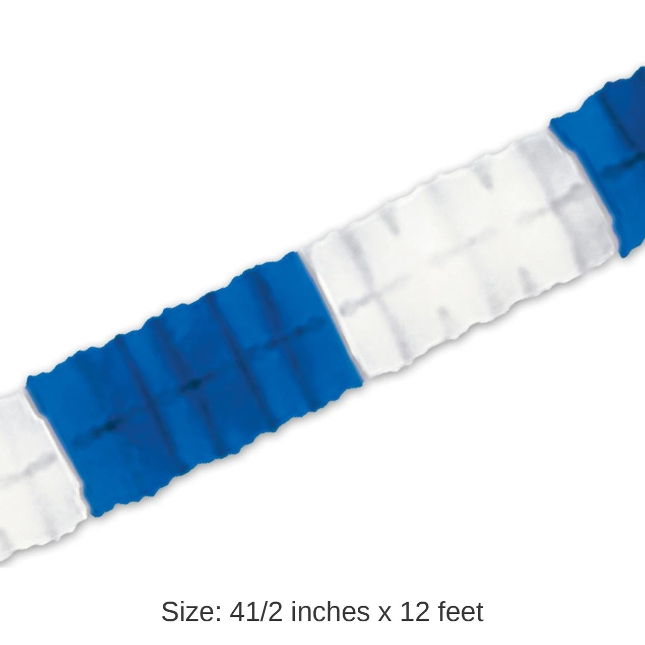 12 Pack Bulk Oktoberfest Packaged Leaf Garland - blue/white