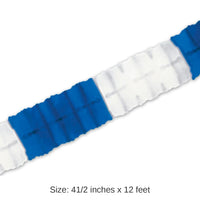12 Pack Bulk Oktoberfest Packaged Leaf Garland - blue/white