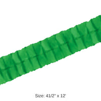 12 Pack Bulk Packaged Party Leaf Garland - green