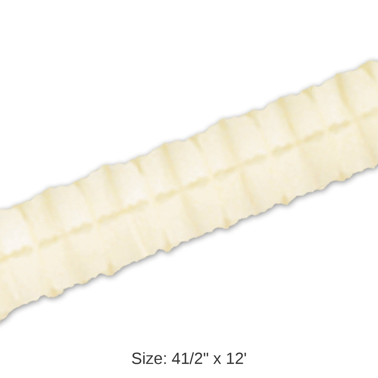 12 Pack Bulk Packaged Party Leaf Garland - ivory