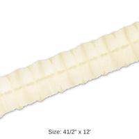 12 Pack Bulk Packaged Party Leaf Garland - ivory