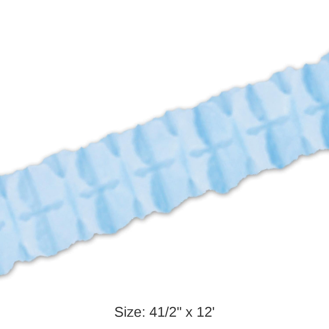 12 Pack Bulk Packaged Party Leaf Garland - Light blue