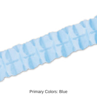 12 Pack Bulk Packaged Party Leaf Garland - Light blue