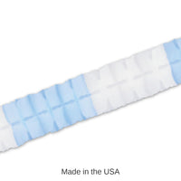 12 Pack Bulk Packaged Party Leaf Garland - Light blue/white