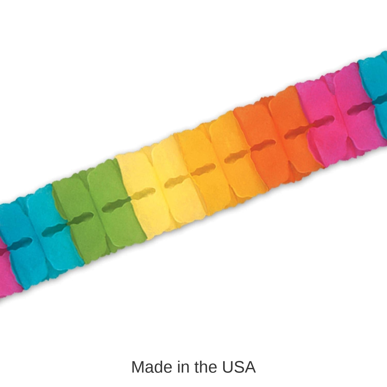 12 Pack Bulk Packaged Party Leaf Garland - multi-color