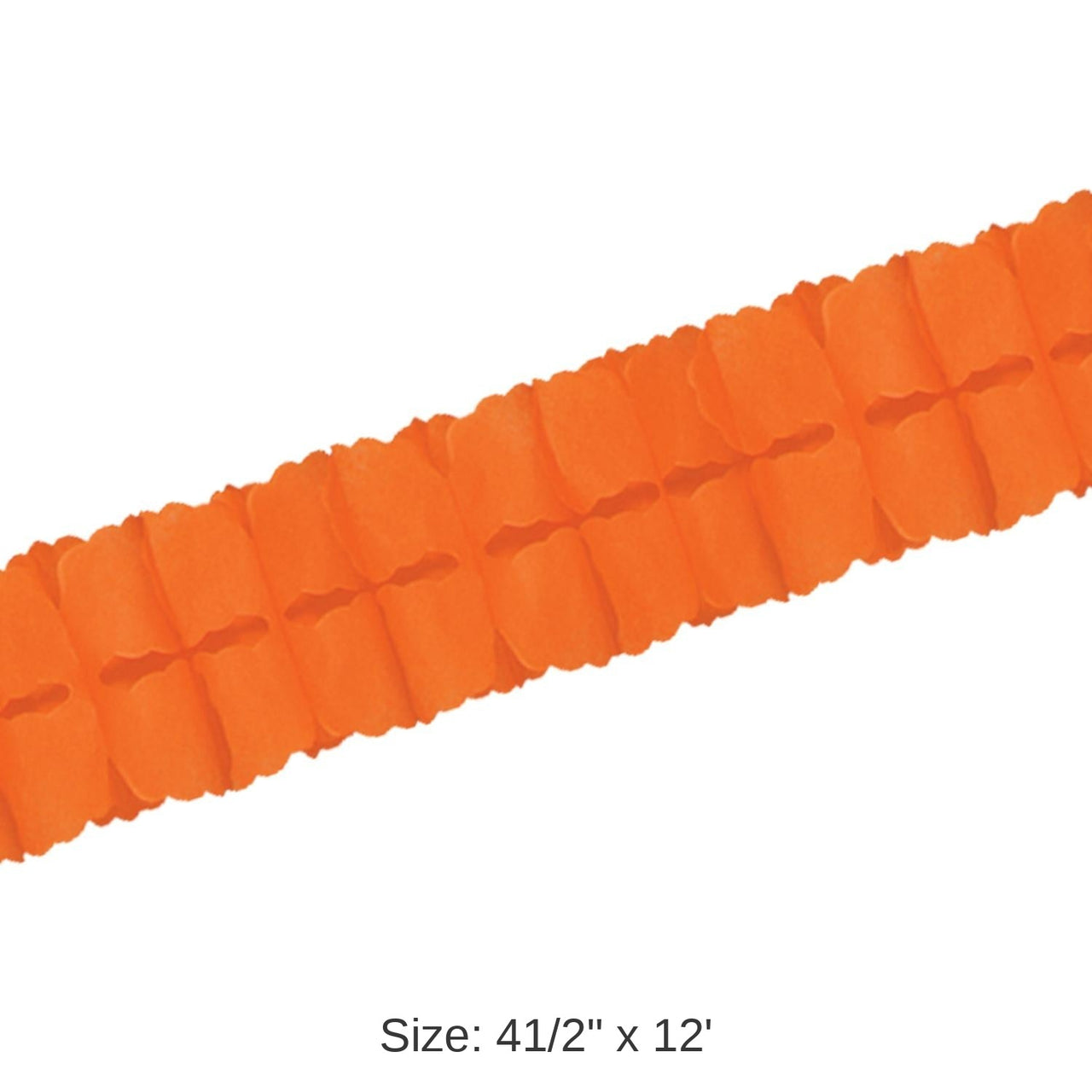 12 Pack Bulk Packaged Party Leaf Garland - orange