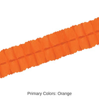 12 Pack Bulk Packaged Party Leaf Garland - orange