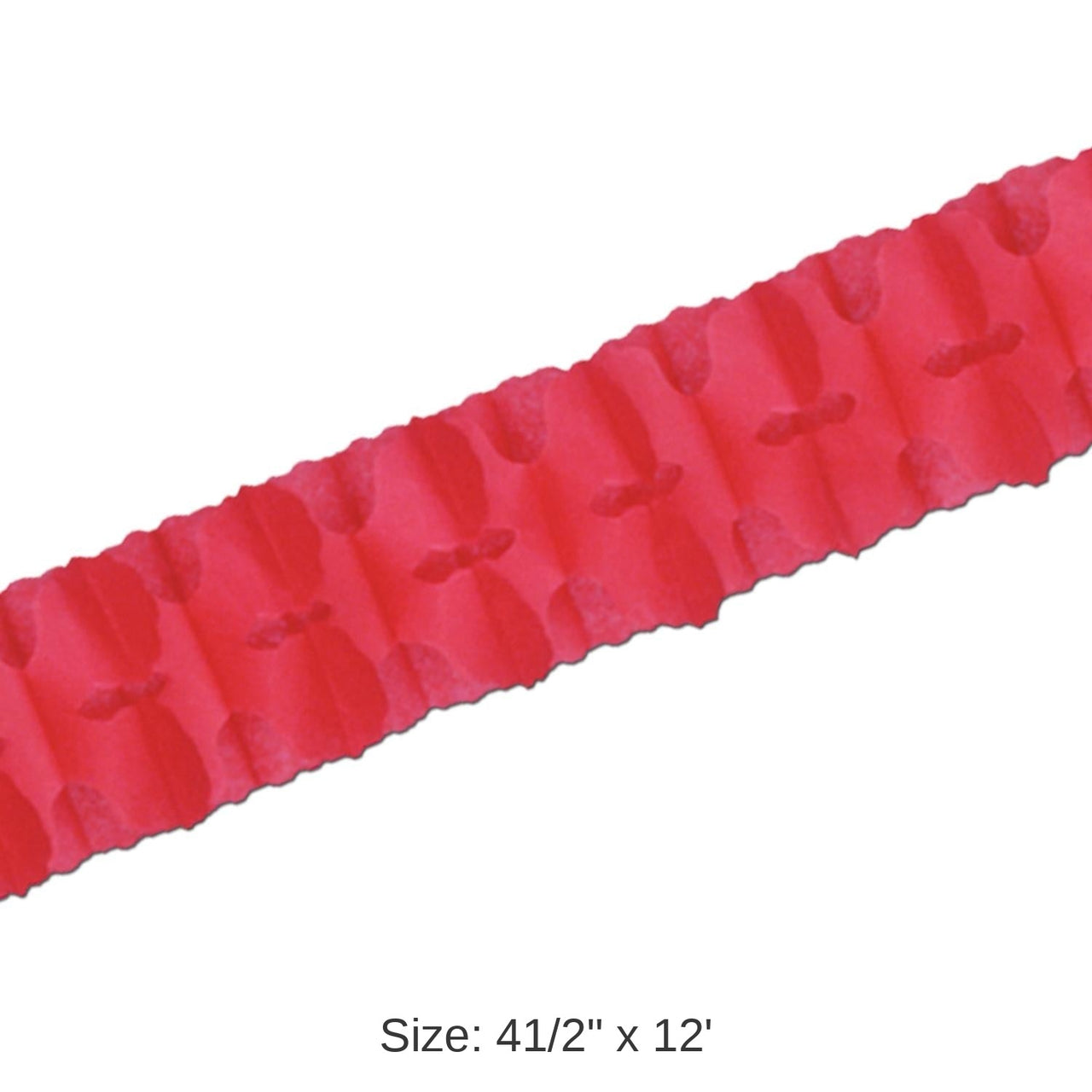 12 Pack Bulk Packaged Party Leaf Garland - red