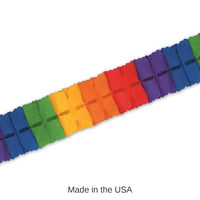 12 Pack Bulk Packaged Party Leaf Garland - rainbow