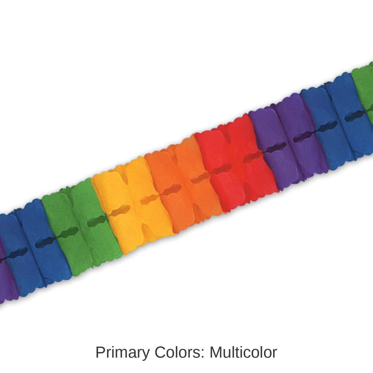 12 Pack Bulk Packaged Party Leaf Garland - rainbow