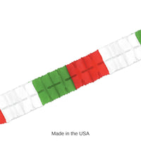 12 Pack Bulk Fiesta Packaged Leaf Garland - red - white - green