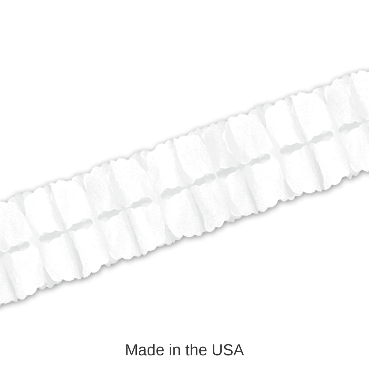 12 Pack Bulk Packaged Party Leaf Garland - white