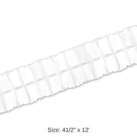 12 Pack Bulk Packaged Party Leaf Garland - white