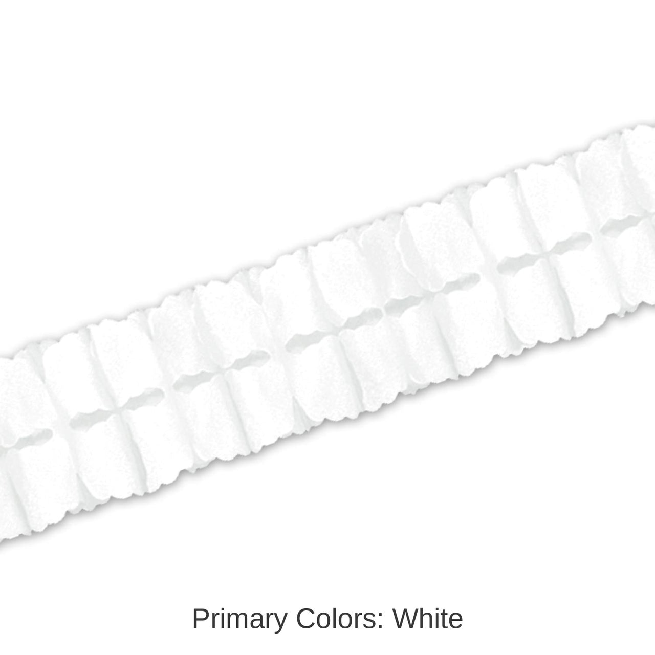 12 Pack Bulk Packaged Party Leaf Garland - white