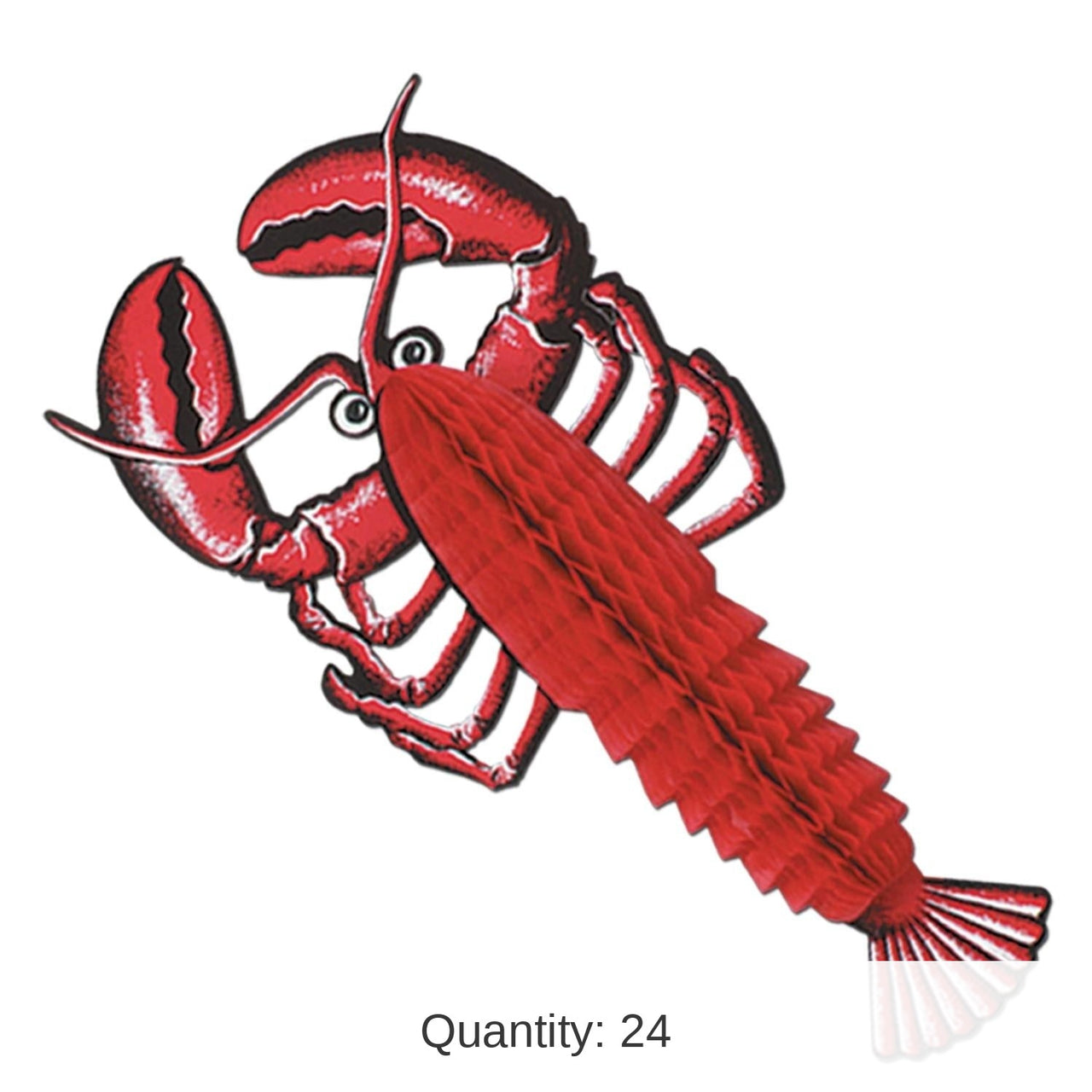 24 Pack Bulk Luau Party Tissue Lobster