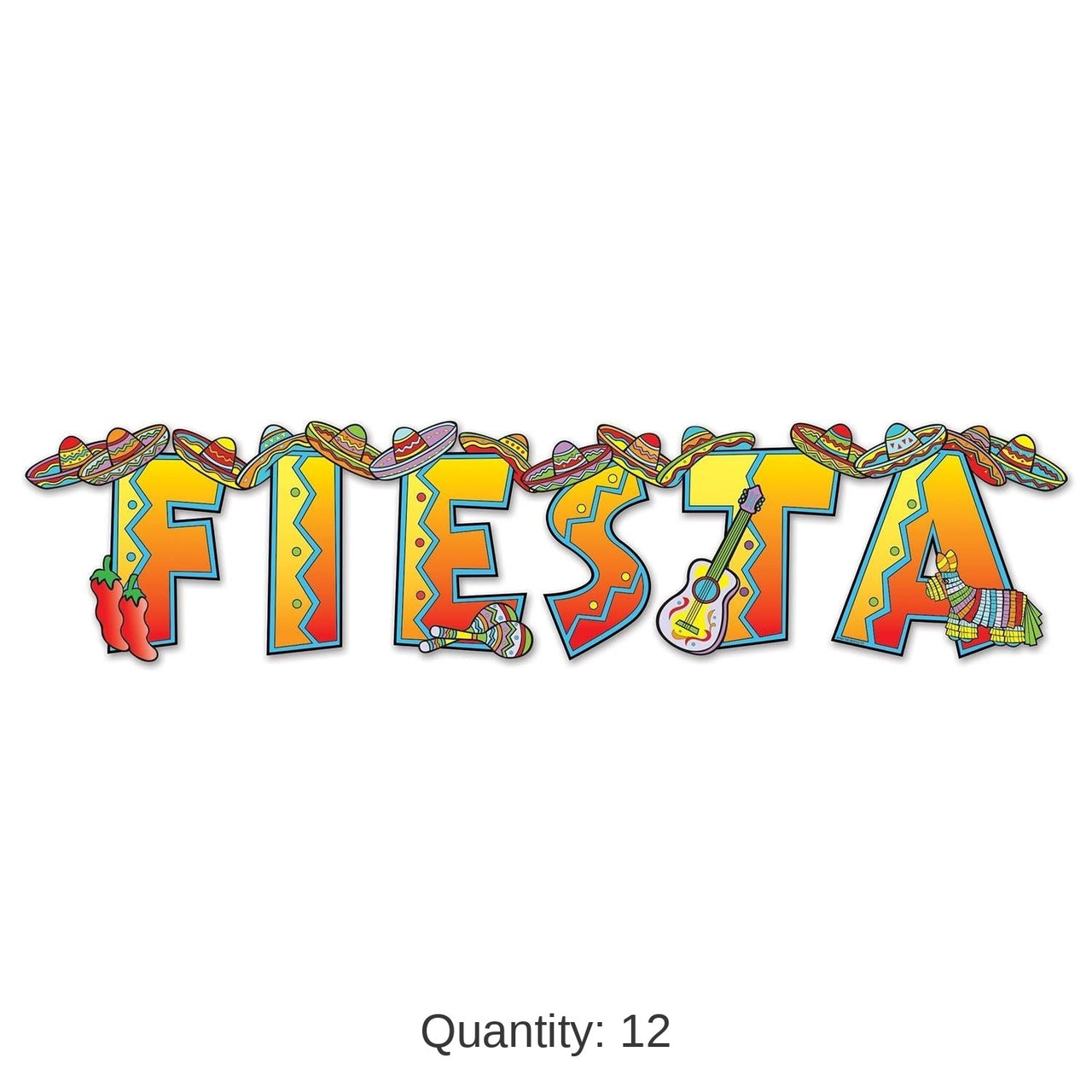 12 Pack Bulk Fiesta Streamer