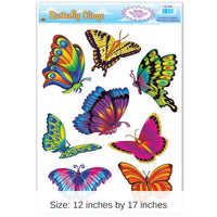 96 Piece Bulk Butterfly Party Clings