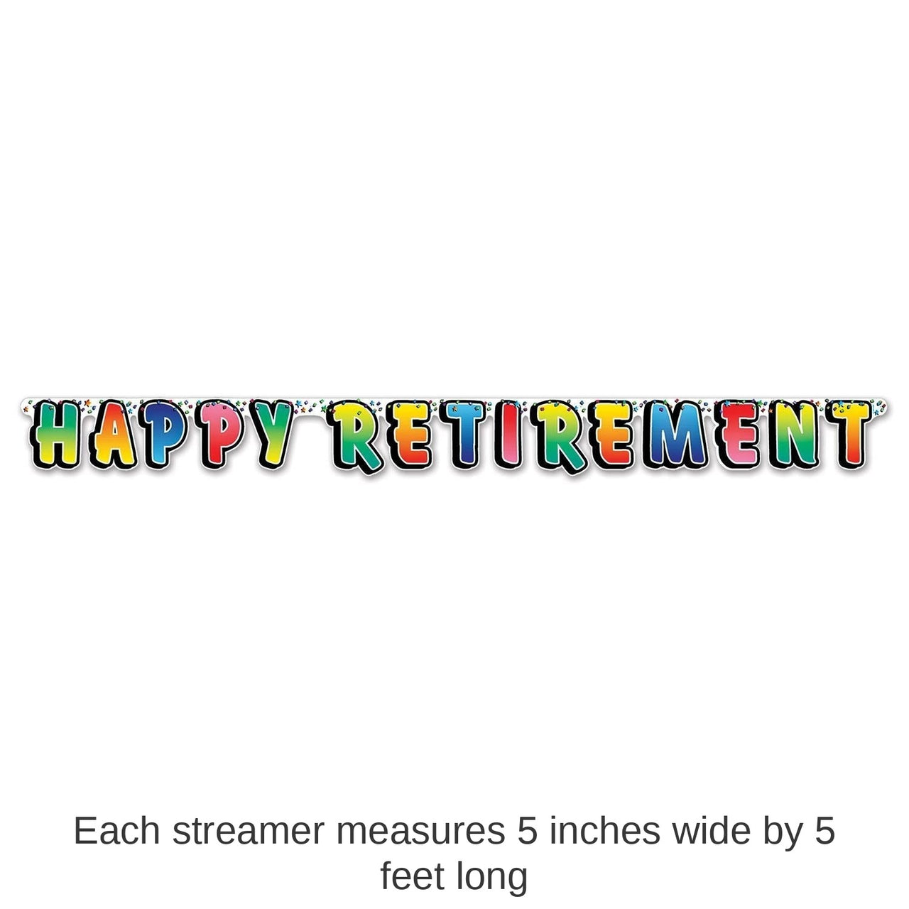 12 Pack Bulk Happy Retirement Party Streamer