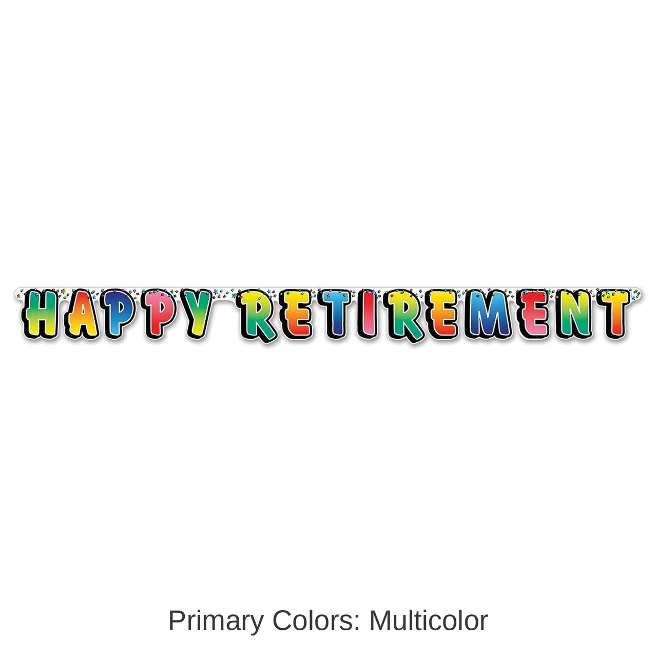 12 Pack Bulk Happy Retirement Party Streamer