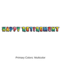 12 Pack Bulk Happy Retirement Party Streamer