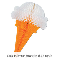 12 Pack Bulk Tissue Ice Cream Party Cone
