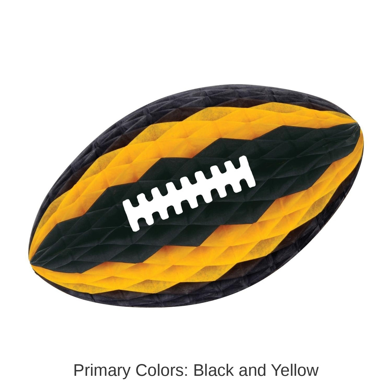 12 Pack Bulk Packaged Party Tissue Football with Laces