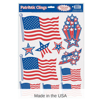 132 Piece Bulk Patriotic Party Clings