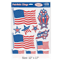 132 Piece Bulk Patriotic Party Clings