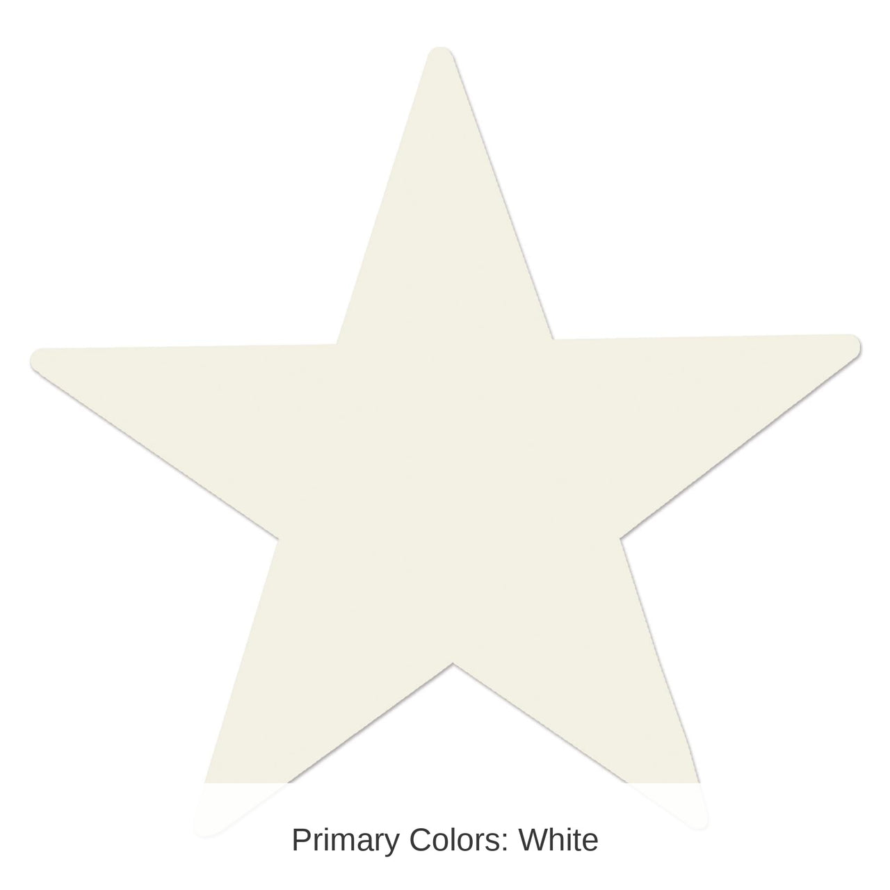 72 Pack Bulk 5" Party Foil Star Cutout - White