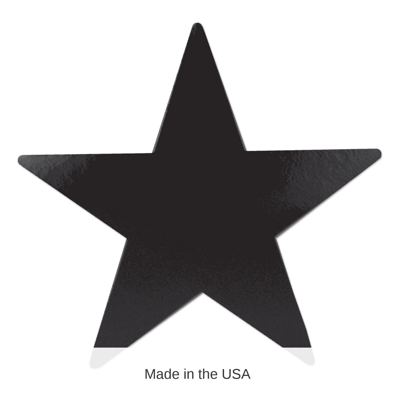 24 Pack Bulk 12" Foil Star Party Cutout - Black