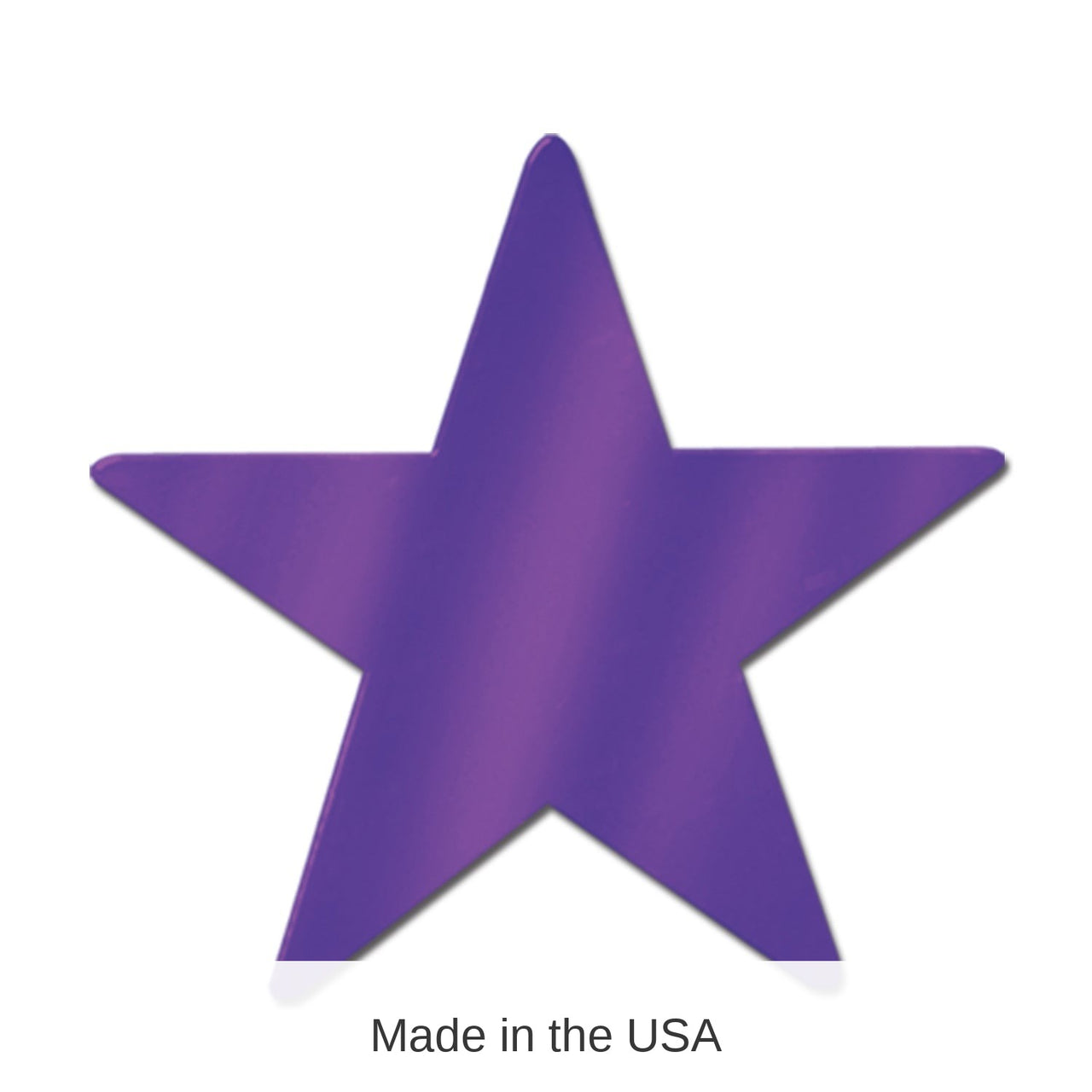 24 Pack Bulk 15 Inch Foil Party Star Cutout- Purple