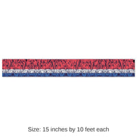 6 Pack Bulk 3-Ply Metallic Fringe Party Drape - red - silver - blue
