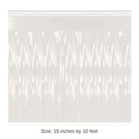 6 Pack Bulk 2-Ply Party Metallic Fringe Drape - white