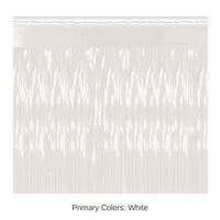 6 Pack Bulk 2-Ply Party Metallic Fringe Drape - white