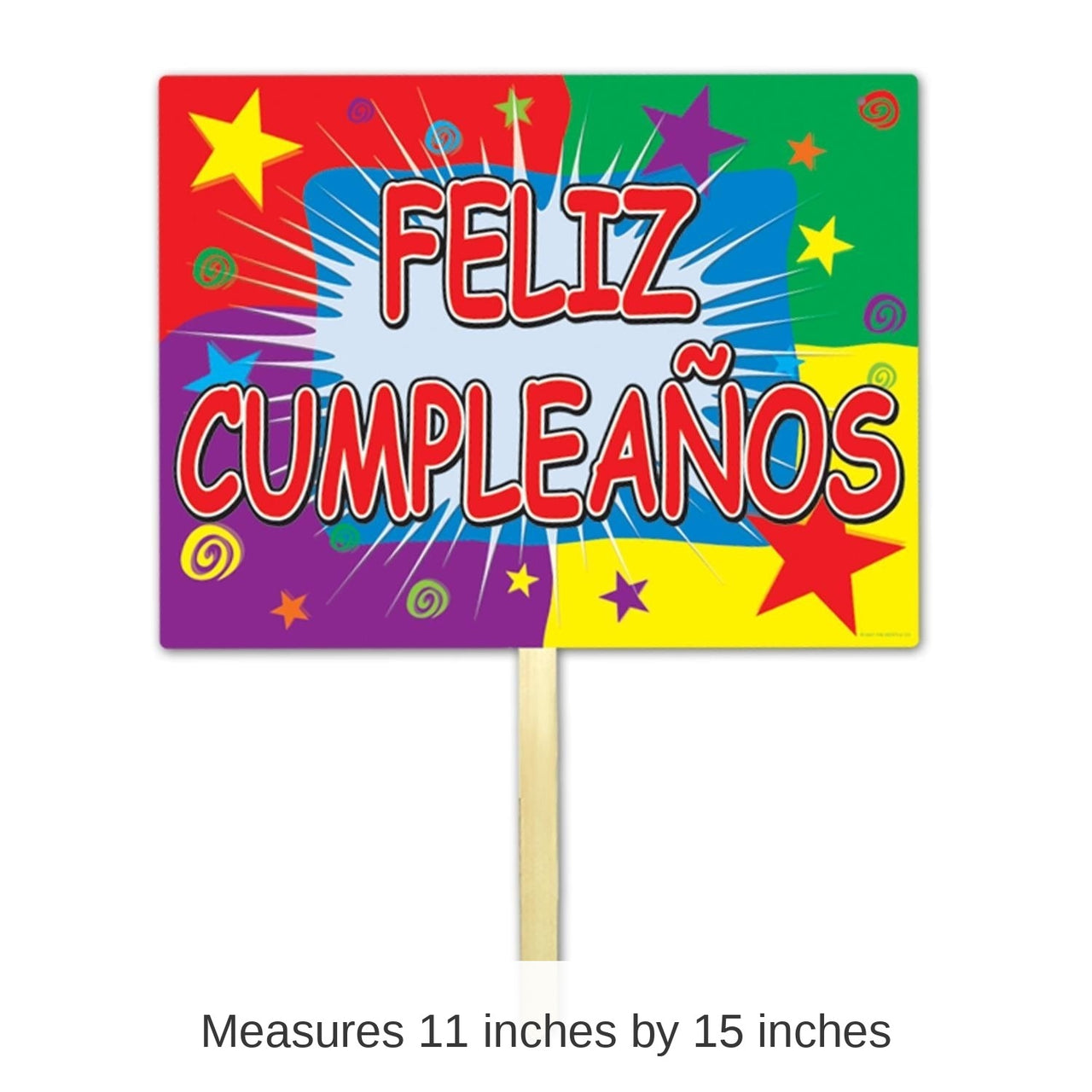 6 Pack Bulk Feliz Cumpleanos Yard Sign