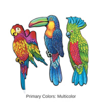 36 Pack Bulk Luau Party Exotic Bird Cutouts