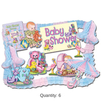 6 Pack Bulk Baby Shower Party Kit