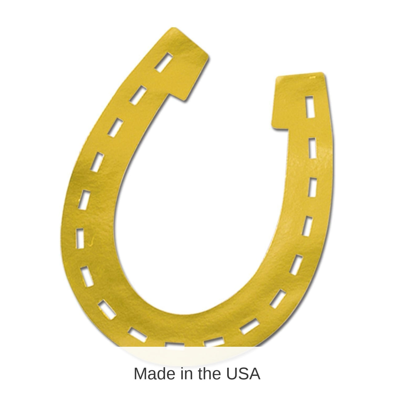 24 Pack Bulk Foil Horseshoe Party Silhouette